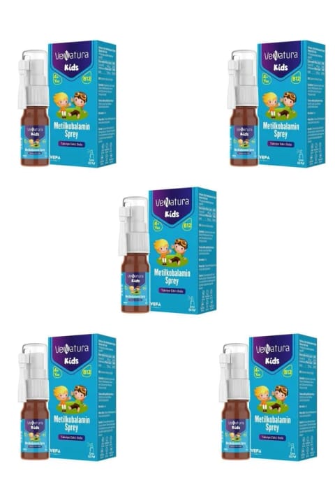وناتورا Kids B12 متیل کوبالامین اسپری 5 میلیلیتر 5 عددی