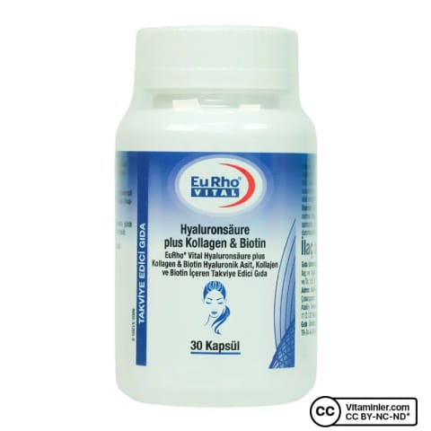 Eurho Vital Hyaluronik Asit Plus Collagen & Biotin 30 کپسول