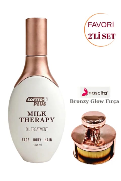 nascita براش گرد فونداسیون Bronzy Glow + Softto Plus روغن درمانی MILK THERAPY OIL