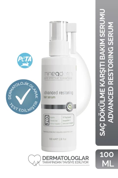 mineaderm سرم مراقبتی ضد ریزش مو / Advanced Restoring Hair Serum 10...