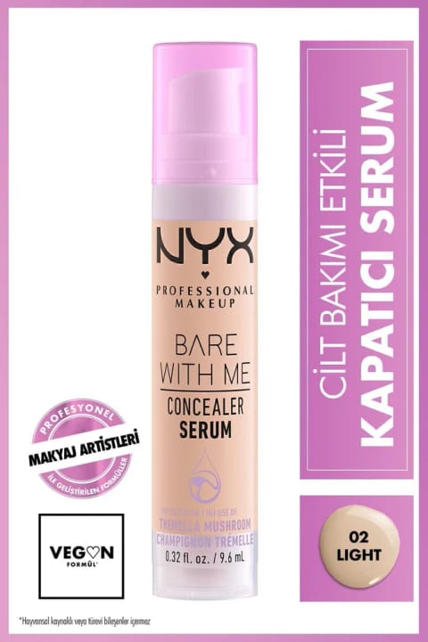 NYX Professional Makeup Bare With Me کانسیلر سرم 02 لایت