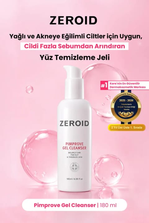 zeroid شوینده صورت ژلی متعادلکننده چربی و رطوبت برای پوست مستعد آکنه