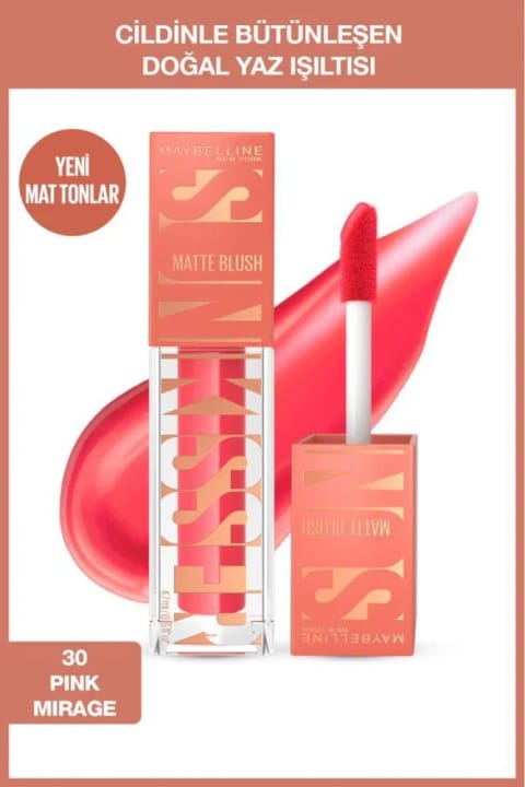 میبلین نیویورک Sunkisser Hazy Matte رژگونه مایع - 30 Pink Mirage