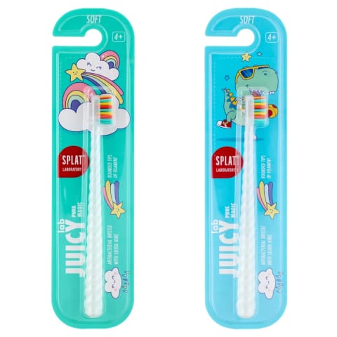 Splat Juicy Lab Silver مسواک کودک (طرحهای متنوع)