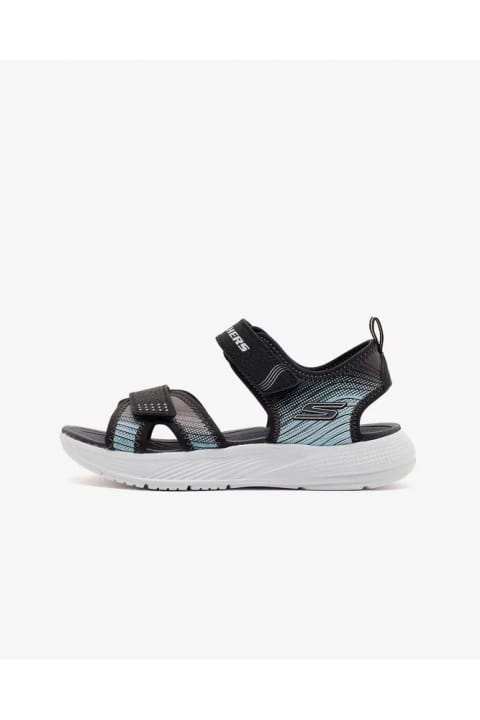 SKECHERS MICROSPEC-SPLASH سندل مشکی پسر بچه بزرگ 407034L BKSL