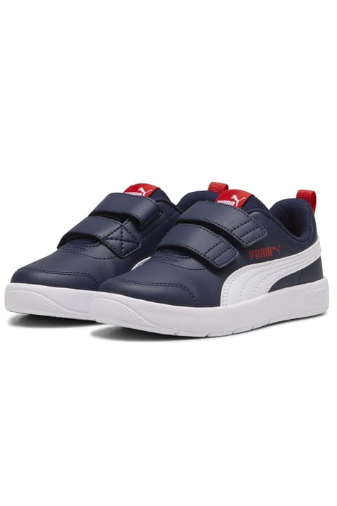 کفش ورزشی ارتوپدیک کودک Puma Courtflex V3 V Ps 397642 سرمه‌ای