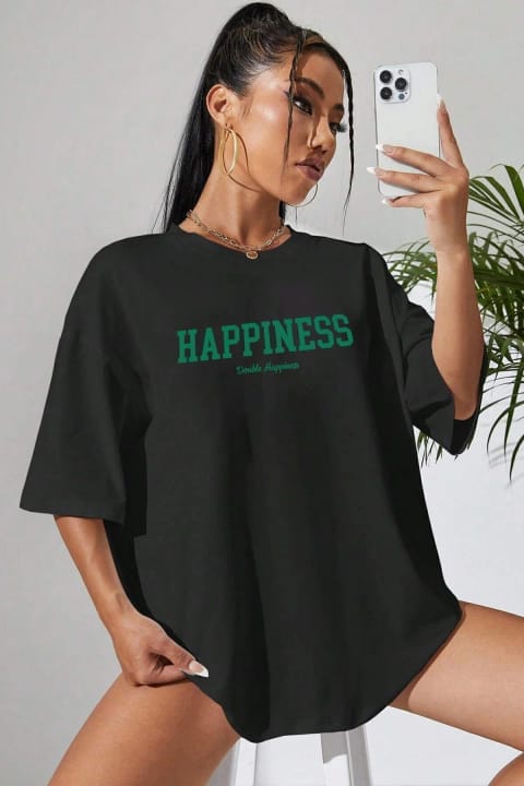 تی‌شرت طرح Happiness یونیسکس uyguntarz