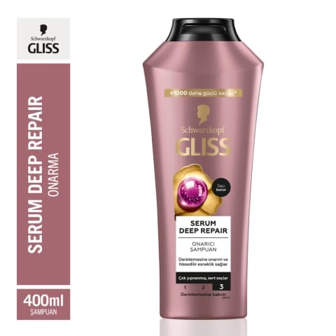 شامپو ترمیمکننده عمیق Gliss Serum