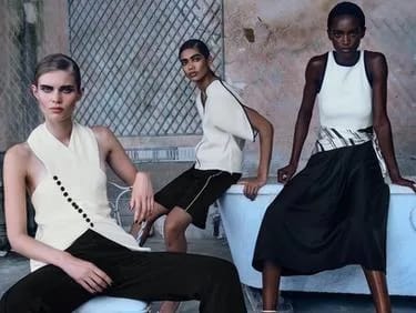 Zara پیراهن میدی با شال کنتراستی