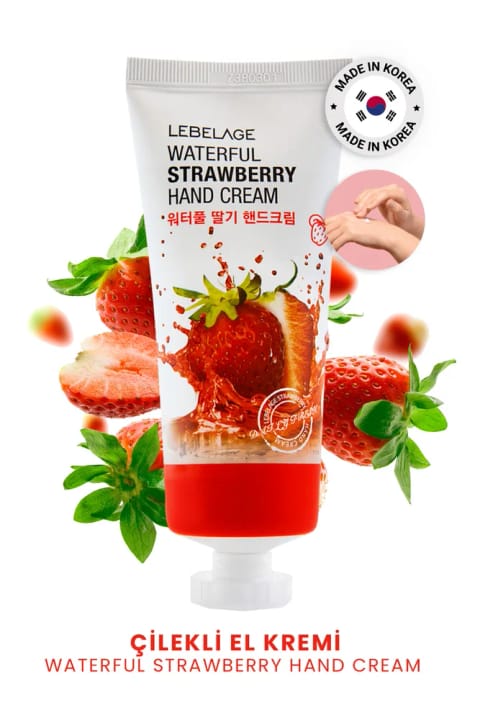 LEBELAGE کرم دست توتفرنگی Waterful 100 میلیلیتر سایز بزرگ