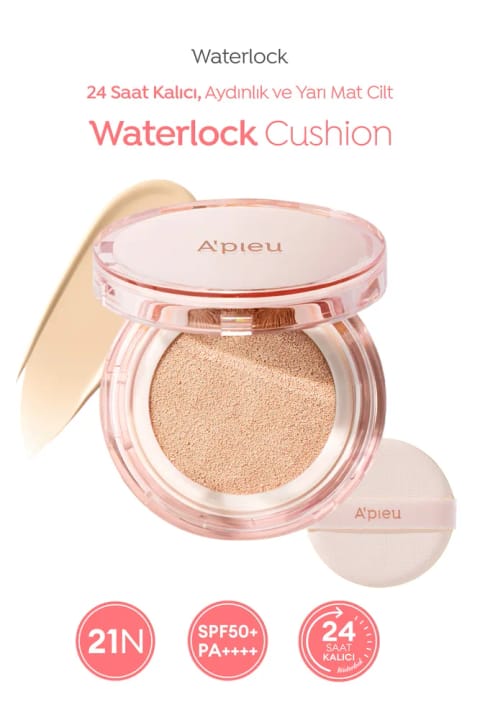 کوشن مرطوبکننده Missha با ماندگاری ۲۴ ساعته A'PIEU Waterlock Cush...