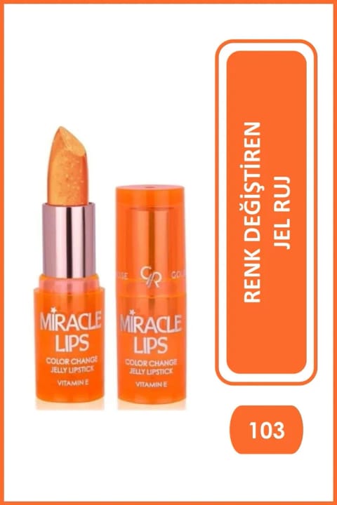 Golden Rose رژ لب جامبو تغییر رنگ Miracle Lips شماره 103
