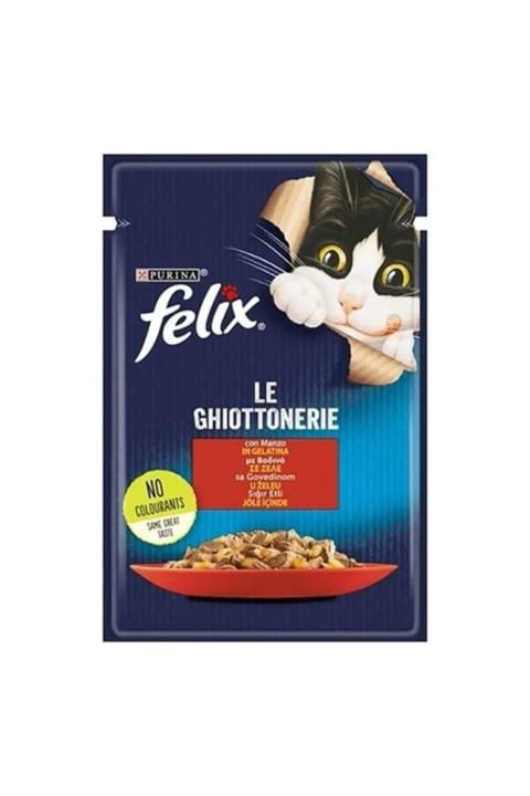 FELIX غذای مرطوب گربه با گوشت گاو 85 گرم