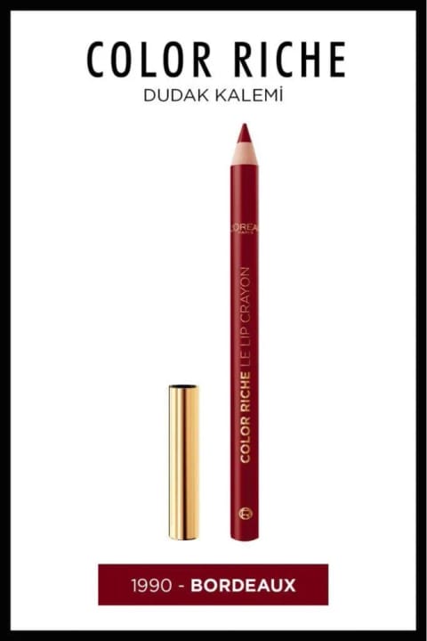 L'Oreal Paris مداد لب Color Riche - 1990 Le Bordeaux