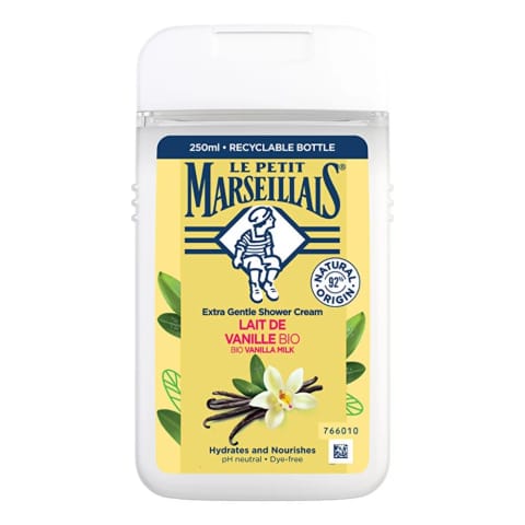 ژل دوش شیر وانیل Le Petit Marseillais 250 میلیلیتر