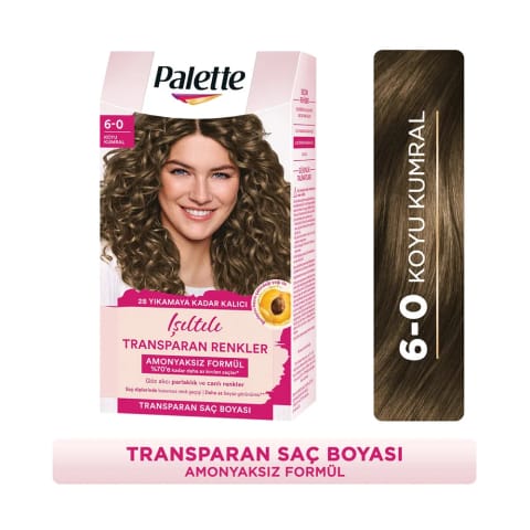 Palette رنگ مو شمارهٔ ۶-۰ بلوند تیره