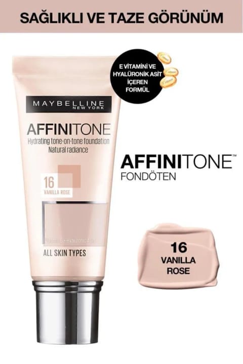 Maybelline New York Affinitone فونداسیون - 16 Vanilla Rose