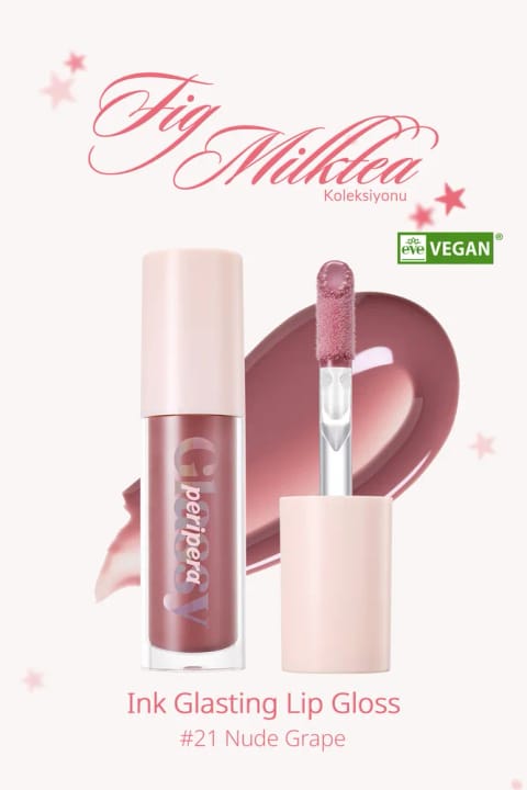 PERIPERA Gloss Ink Glasting Lip Gloss - براقکننده و حجیمکننده لب — 21 Nude Grape