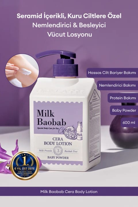Milk Baobab لوسیون بدن مرطوب‌کننده و مغذی مخصوص پوست خشک Cera Body