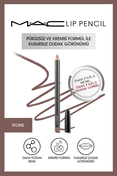 مداد لب کرمی ماندگار M.A.C - Lip Pencil - Stone 1.45 G