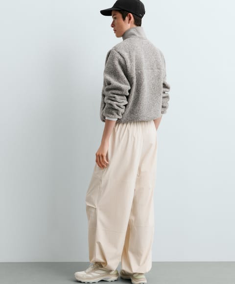 Faux-Shearling جیبدار