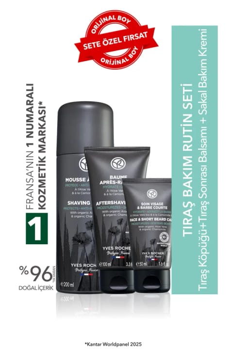 Yves Rocher ست اصلاح، بالم پس از اصلاح و کرم مراقبت ریش