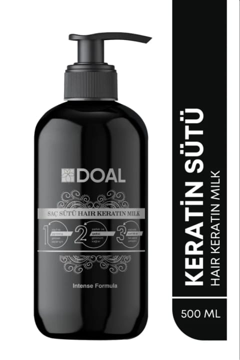 شیر تقویتکننده، مغذی و ترمیمکننده مو DOAL با Keratin و Biotin 500 میلیلیتر