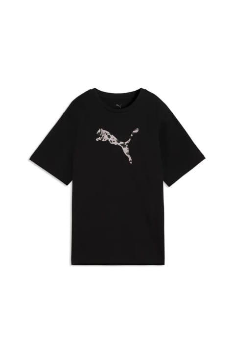 تیشرت آستین بلند اورسایز گرافیکی زنانه Puma ESSENTIALS