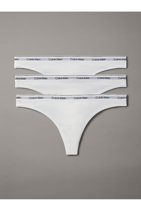 ۳ عدد شورت تانگا زنانه Calvin Klein با کش لوگوی برند