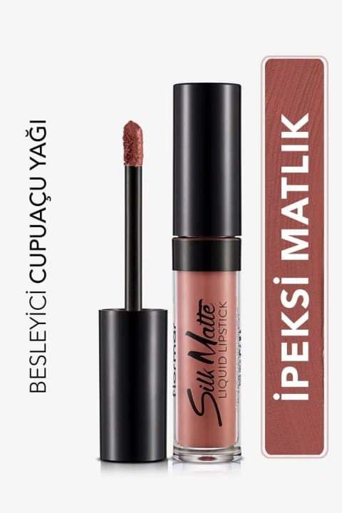 Flormar رژ لب مایع مات مخملی - Silk Matte Liquid Lipstick - 002 FALL R...