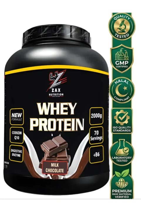zax nutrition whey protein - شیر کاکائو 2000 گرم