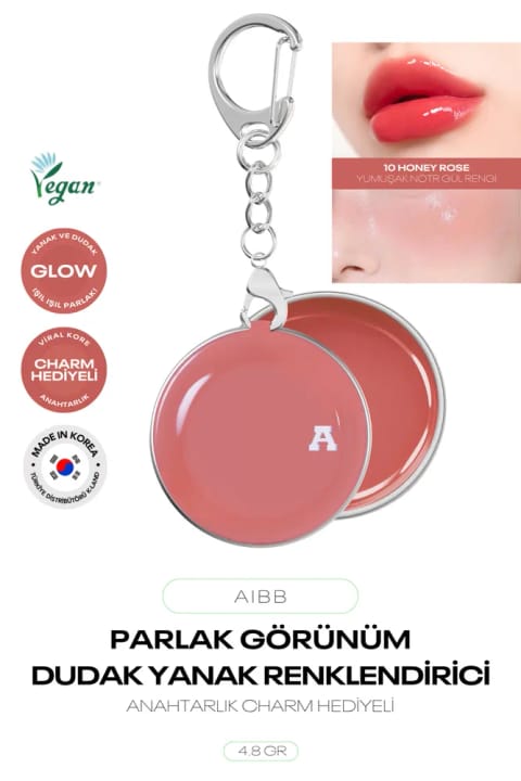 AIBB رژگونه و رنگ لب درخشان Glow Tin Pot