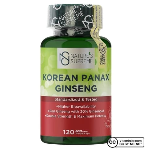 Nature's Supreme Korean Panax Ginseng 120 کپسول