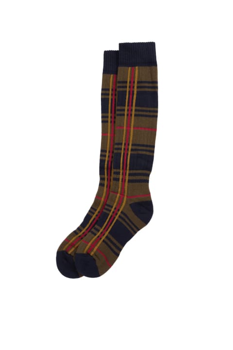 جوراب ساق بلند Barbour Wellington Tartan TN11 Classic Tartan