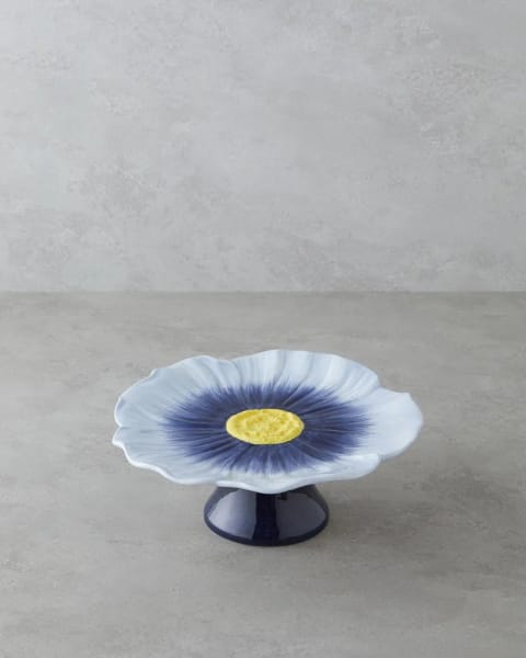 پایه کیک Flowerella Dolomite 26 سانتی‌متری آبی