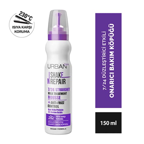 فوم مراقبت از مو Urban Care Shake N Repair 7-24 با اثر صافکنندگی ۱۵۰ میلیلیتر