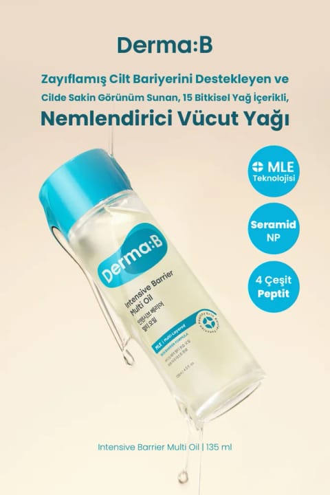 Derma B 15 روغن بدن مرطوبکننده با عصاره ۱۵ گیاه، جذب سریع