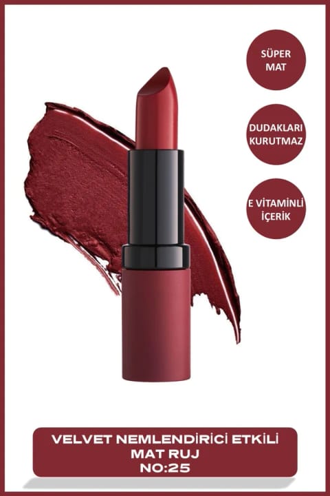 Golden Rose رژ لب مخملی مات - 25