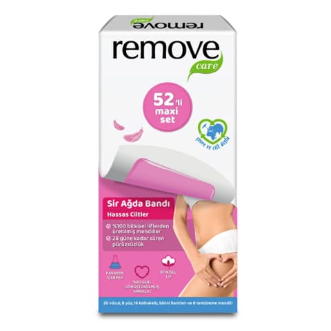 Remove Care ماکسی ست موم موبر مخصوص پوست حساس ۵۲ عددی