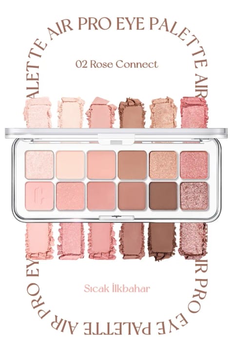 پالت سایه چشم CLIO Pro Eye Palette — 02 Rose Connect