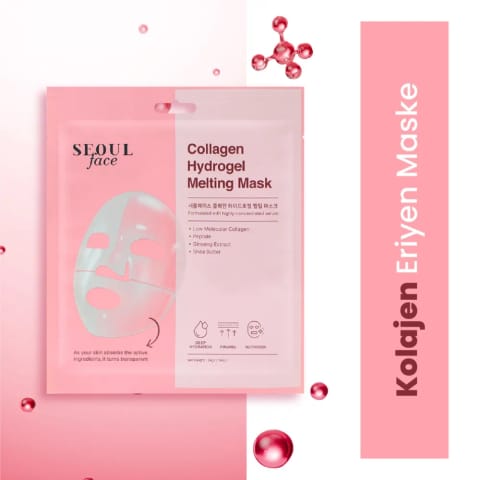 Dermal Korea Seoul Face ماسک هیدروژل کلاژن محلول صورت ۳۴ گرم