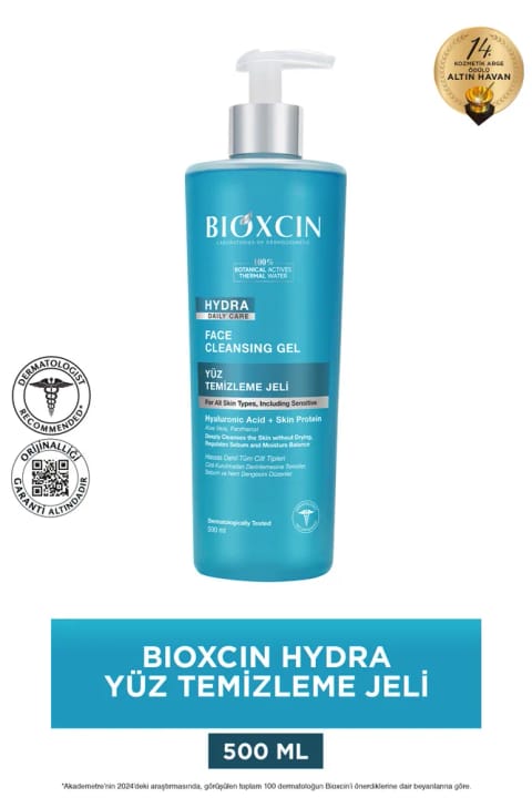 شوینده صورت بیوکسین Hydra مخصوص پوست خشک و حساس ۵۰۰ میلی‌لیتر - Hyaluronic Acid