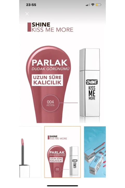 رژ لب فلورمار Kiss Me Shine رنگ Fall Rose 04