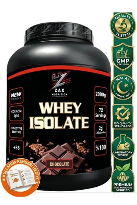 Zax Nutrition Whey Isolate پروتئین وی ایزوله طعم شکلاتی ۲۰۰۰ گرم