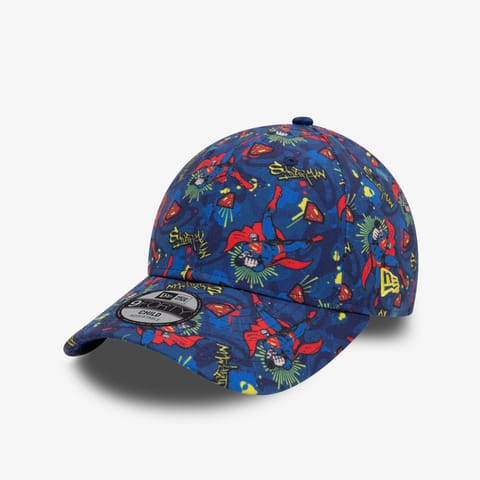 کلاه بچگانه New Era DC Superman All Over Print 9Forty آبی