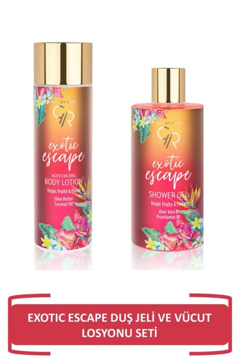 ست ژل دوش و لوسیون بدن Golden Rose Exotic Escape