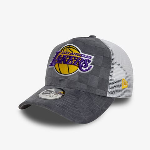 کلاه New Era Tonal Check 9Forty LA Lakers یونیسکس طوسی