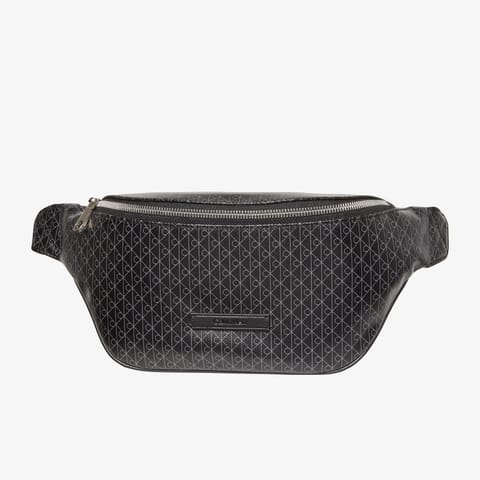 کیف کمر مردانه مشکی Calvin Klein Emblem Coated Waistbag