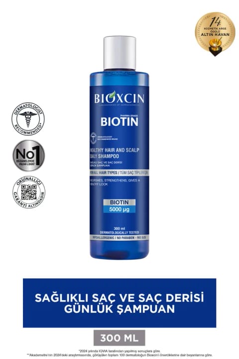 شامپوی مو و پوست سر Bioxcin Biotin 300ml