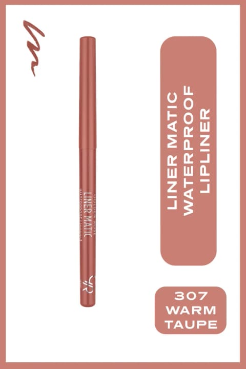 مداد لب ضدآب Golden Rose Liner Matic — 307 Warm Taupe